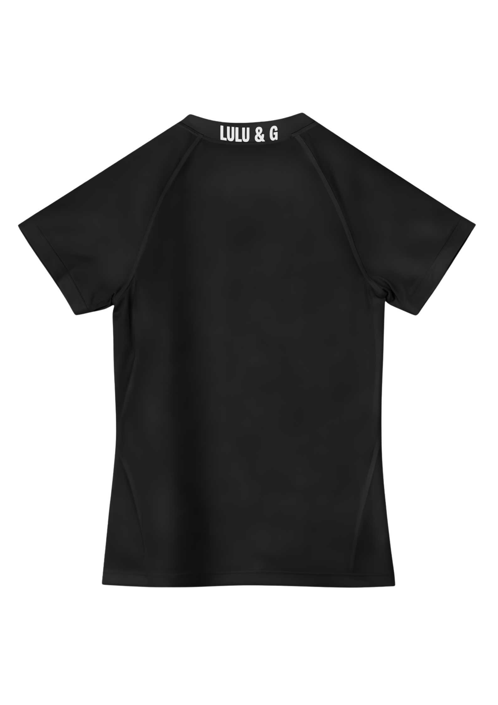 Kids black short sleeve compression shirt.