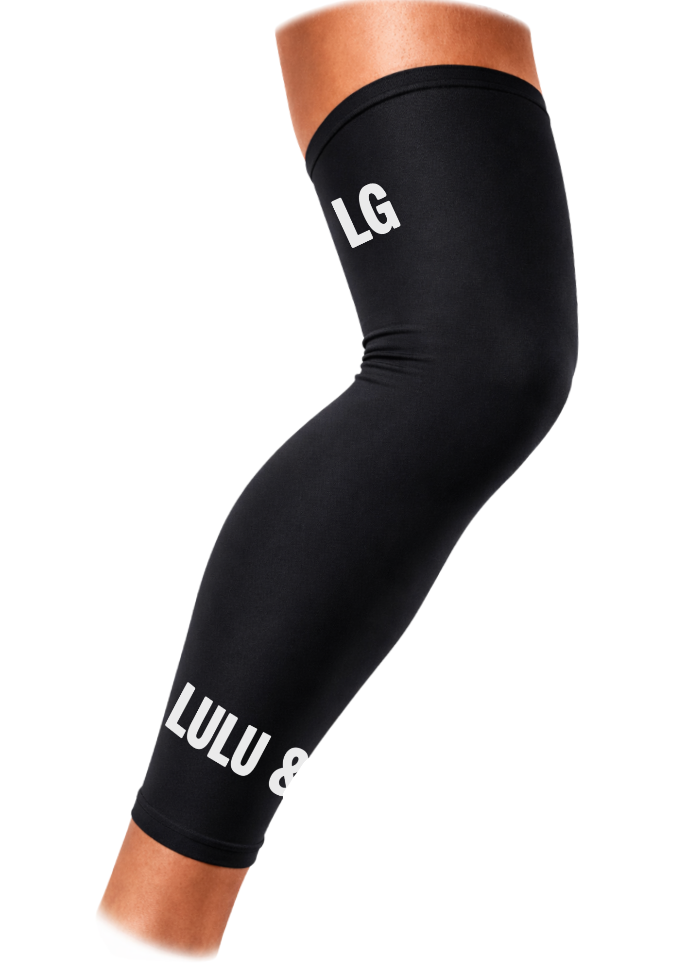 Kids two pack leg sleeves black.
